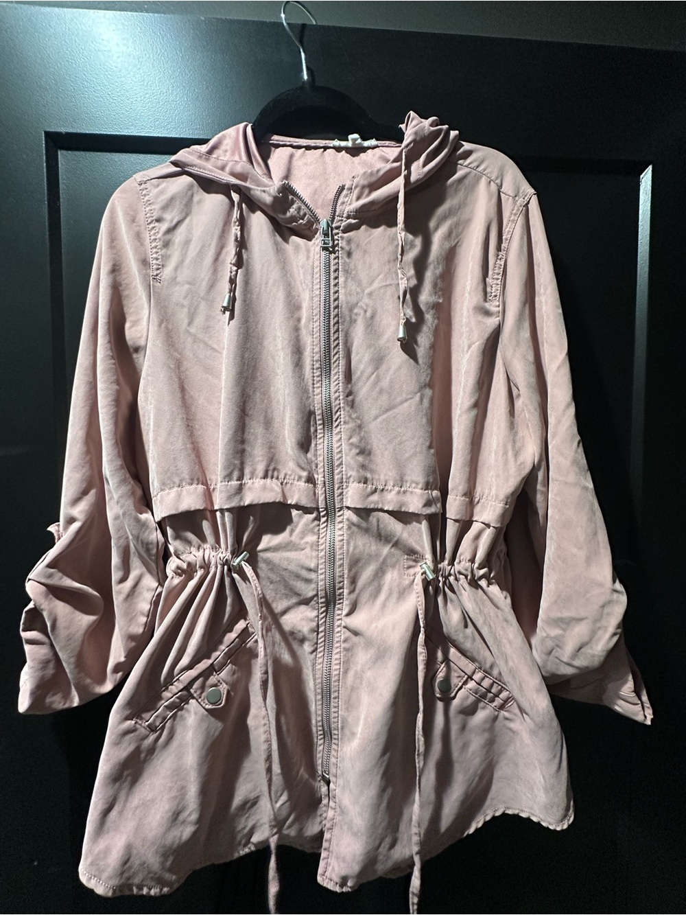 Maurices Blush Pink Hooded Jacket